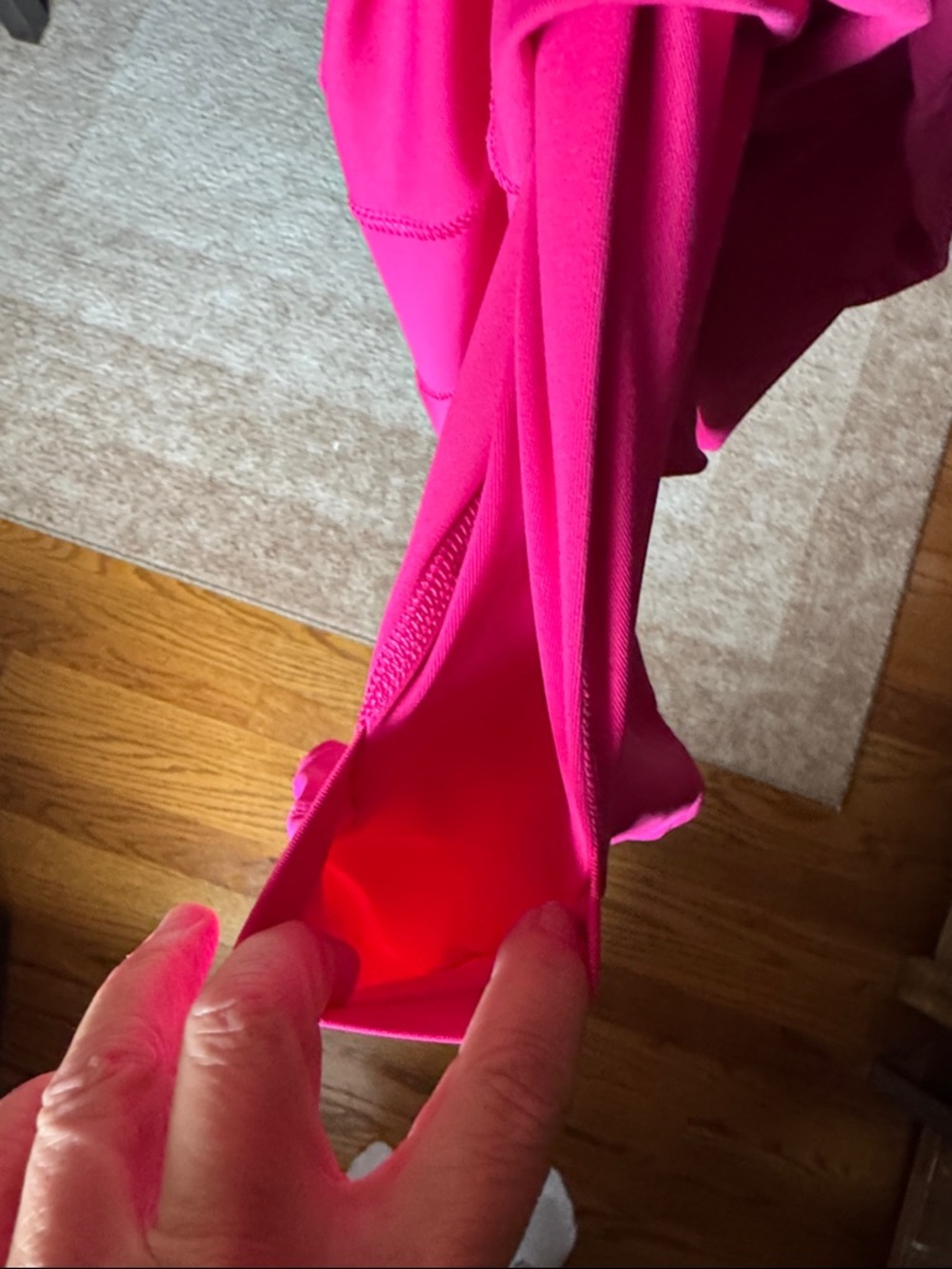 Bright Hot Pink Racerback Tank Dress - Picture 2 of 3